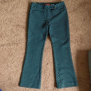 ankle length cropped flare pants, in new condition worn only a couple of times